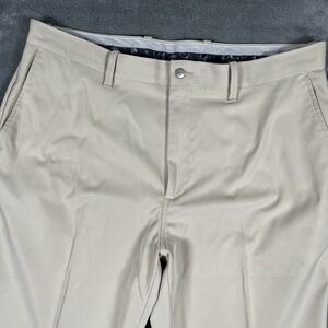 Callaway Golf Pants Men's 38x30 Beige Stretch Waistband Performance Flat Front